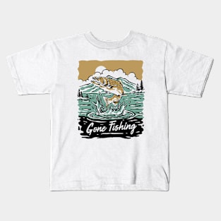 Gone Fishing Kids T-Shirt